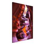 Wandbild Antelope Canyon Holzwerkstoff & Leinen - Mehrfarbig