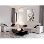 Quadro White Dahlia Materiali a base legno e lino - Bianco - 80 x 120 cm