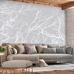 Fotobehang White Trees vlies - grijs - 300 x 210 cm