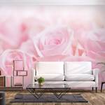 Papier peint Ocean of Roses Intissé - Rose - 400 x 280 cm