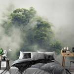 Fotomurale Foggy Amazon Tessuto non tessuto - Grigio / Verde - 300 x 210 cm