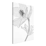 Wandbild Spring Sketch Holzwerkstoff & Leinen - Schwarz-Weiß