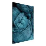 Afbeelding Melancholic Wool verwerkt hout & linnen - turquoise