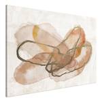 Wandbild Delicate Composition Holzwerkstoff & Leinen - Grau / Beige - 120 x 80 cm