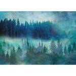 Papier peint Take a Rest Intissé - Vert / Bleu - 400 x 280 cm