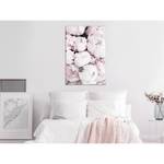 Wandbild Early Summer Holzwerkstoff & Leinen - Rosa