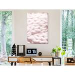 Afbeelding Pastel Warmth verwerkt hout & linnen - roze