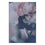 Wandbild Morning Roses Holzwerkstoff & Leinen - Mehrfarbig