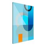 Wandbild Blue Surface Holzwerkstoff & Leinen - Blau
