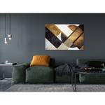 Afbeelding New Road verwerkt hout & linnen - meerdere kleuren - 120 x 80 cm