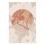 Wandbild Stylish Magnolia Holzwerkstoff & Leinen - Mehrfarbig