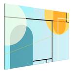 Afbeelding Arranged Ocean verwerkt hout & linnen - meerdere kleuren - 90 x 60 cm
