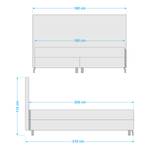 Boxspring Halmstad II 160 x 200cm