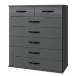 Kommode Duo2 II Grau - Holzwerkstoff - 91 x 106 x 40 cm