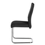 Chaise cantilever Claras Noir - Lot de 4