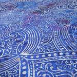 Badmat Louis polyester - Blauw - 60 x 100 cm