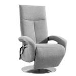 Fauteuil relax Leesburg Tissu Amra: Argent - Fonction relaxation - Avec aide au redressement - Réglage électrique : 2 moteurs avec câble