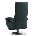 Relaxfauteuil Leesburg Platweefsel Amra: Blauwgrijs - Relaxfunctie - Zonder opstahulp - Handmatig verstelling