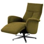 Fauteuil relax Nesebar II Tissu Olea: Vert olive - Fonction relaxation - Sans aide au redressement - Réglage manuel