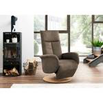 Relaxfauteuil Nesebar I Microvezel Flavie: Cappuccino - Relaxfunctie - Zonder opstahulp - Handmatig verstelling