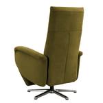 Fauteuil relax Nesebar II Tissu Olea: Vert olive - Fonction relaxation - Sans aide au redressement - Réglage électrique : 2 moteurs avec câble