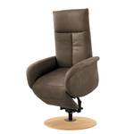 Fauteuil relax Nesebar I Microfibre Flavie: Cappuccino - Fonction relaxation - Avec aide au redressement - Réglage électrique : 2 moteurs avec câble