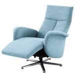 Fauteuil relax Nesebar II Tissu Olea: Bleu clair - Fonction relaxation - Avec aide au redressement - Réglage électrique : 2 moteurs avec batterie