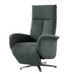 Fauteuil relax Nesebar II Tissu Olea: Gris foncé - Fonction relaxation - Avec aide au redressement - Réglage électrique : 2 moteurs avec batterie