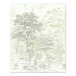 Papier peint intissé Noble Trees Intissé - Vert / Blanc