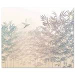 Papier peint intissé Bamboo Paradise Intissé - Bleu / Jaune