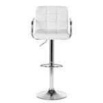 Chaise de bar Fitzgerald Blanc / Chrome - Lot de 2