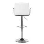 Chaise de bar Fitzgerald Blanc / Chrome - Lot de 2