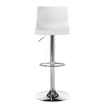 Chaise de bar Falkland Blanc - Chrome brillant - Lot de 2