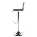 Chaise de bar Falkland Noir - Chrome brillant - Lot de 2