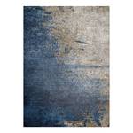 Laagpolig vloerkleed Concours I polyester - Grijs/blauw - 140 x 200 cm