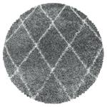 Hoogpolig vloerkleed Kamara II polypropeen - Grijs - Diameter: 120 cm