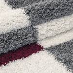 Tapis épais Fornax Polypropylène - Gris / Rouge - 120 x 170 cm