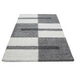 Tapis épais Fornax Polypropylène - Blanc / Gris - 100 x 200 cm