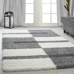 Tapis épais Fornax Polypropylène - Blanc / Gris - 100 x 200 cm