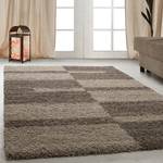 Hoogpolig vloerkleed Fornax polypropeen - Grijs/beige - 120 x 170 cm