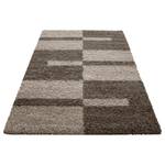 Hoogpolig vloerkleed Fornax polypropeen - Grijs/beige - 160 x 230 cm