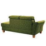 Chaise longue Eustis vlakweefsel - Platweefsel Amra: Pistache groen - Longchair vooraanzicht links