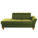 Chaise longue Eustis vlakweefsel - Platweefsel Amra: Pistache groen - Longchair vooraanzicht rechts