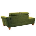 Chaise longue Eustis vlakweefsel - Platweefsel Amra: Pistache groen - Longchair vooraanzicht rechts