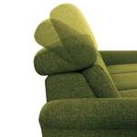 Ecksofa Estufa Flachgewebe - Flachgewebe Amra: Pistaziengrün - Longchair davorstehend links - Ohne Schlaffunktion