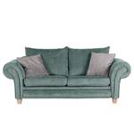 Sofa Salvator (3-Sitzer) Blau - Textil - Holz teilmassiv - 218 x 81 x 91 cm