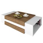 Table basse Nohra Blanc / Imitation noyer