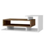 Table basse Sopot Blanc / Imitation noyer