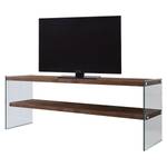Banc TV Rodgau Noyer massif / Verre - Epicéa colonial