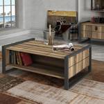 Table basse Lando Imitation noyer / Gris